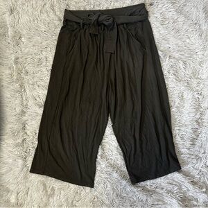 Encircled Micromodal Tie Waist Wide Leg Cropped Pants